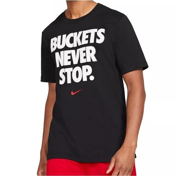 Nike Other - Nike Dri-FIT Buckets Never Stop Graphic T-Shirt Mens Black